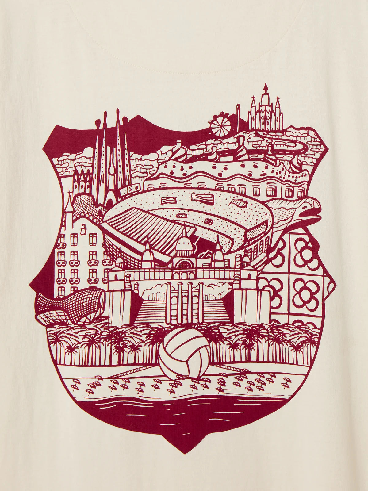 Camiseta beige Barça