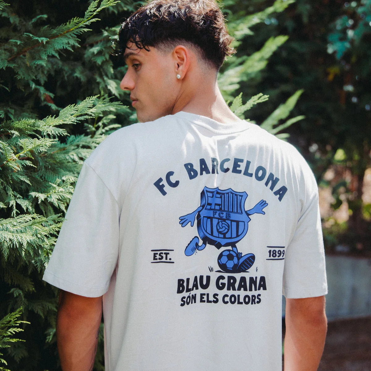 Camiseta gris escudo Barça